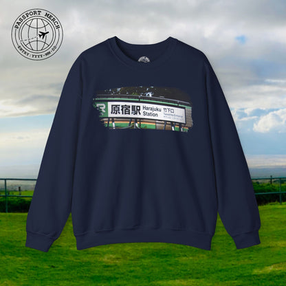 Signs of Wanderlust, Takeshita Street Harajuku Japan Crewneck
