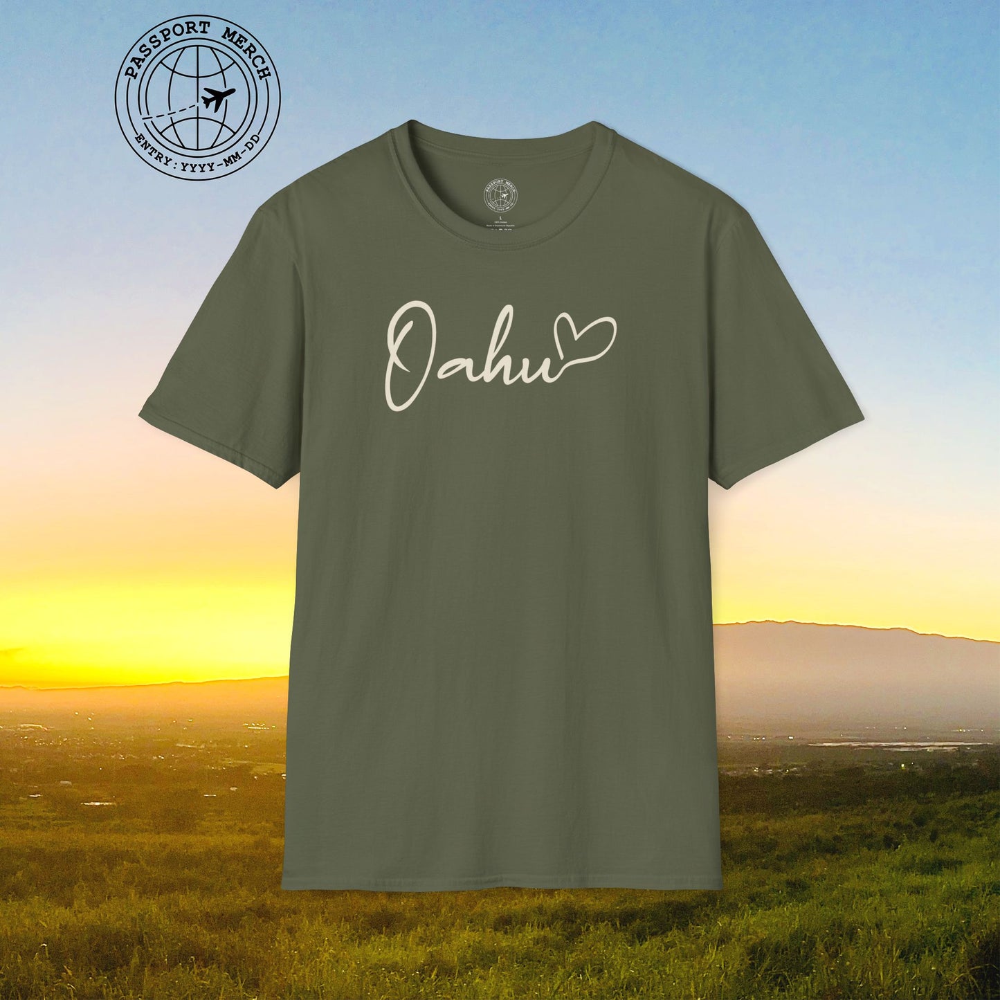 Heart Signature (Islands Edition), Oahu, Hawaii T-Shirt