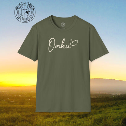 Heart Signature (Islands Edition), Oahu, Hawaii T-Shirt