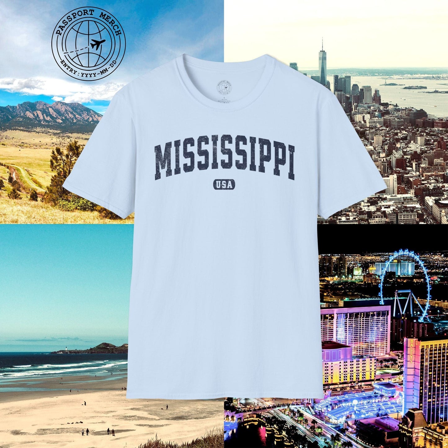 Classic Athletic, Mississippi (50 States Edition) T-Shirt