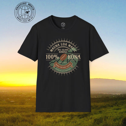 Mauna Loa Magic Kona Coffee Hawaii T-Shirt