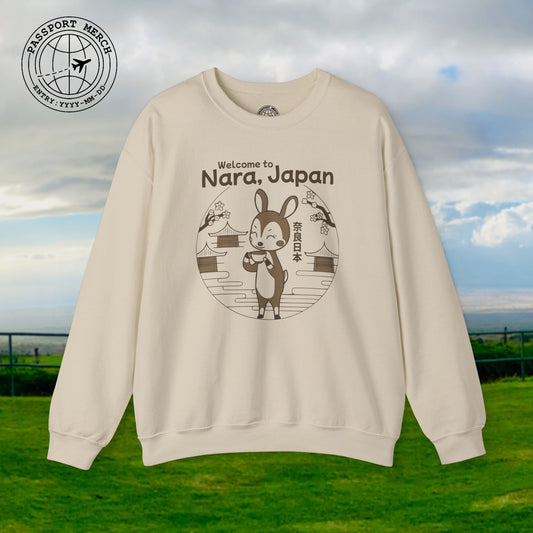 Welcome to Nara, Japan Crewneck