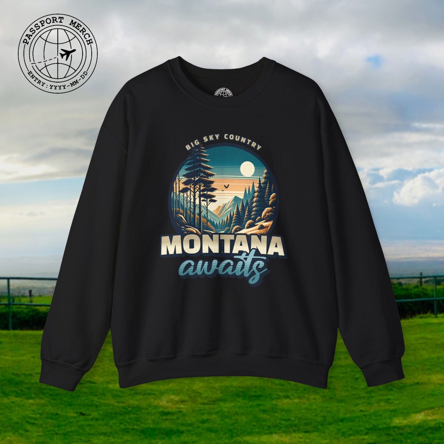 Big Sky Country Montana Crewneck