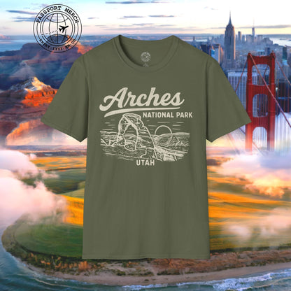 Arches National Park Vintage Monochrome, Utah T-Shirt