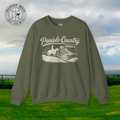 Paniolo Country Vintage Monochrome, Hawaii Crewneck