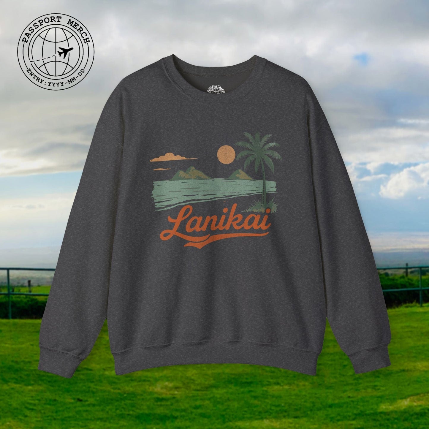 Vintage Lanikai, Oahu, Hawaii Crewneck