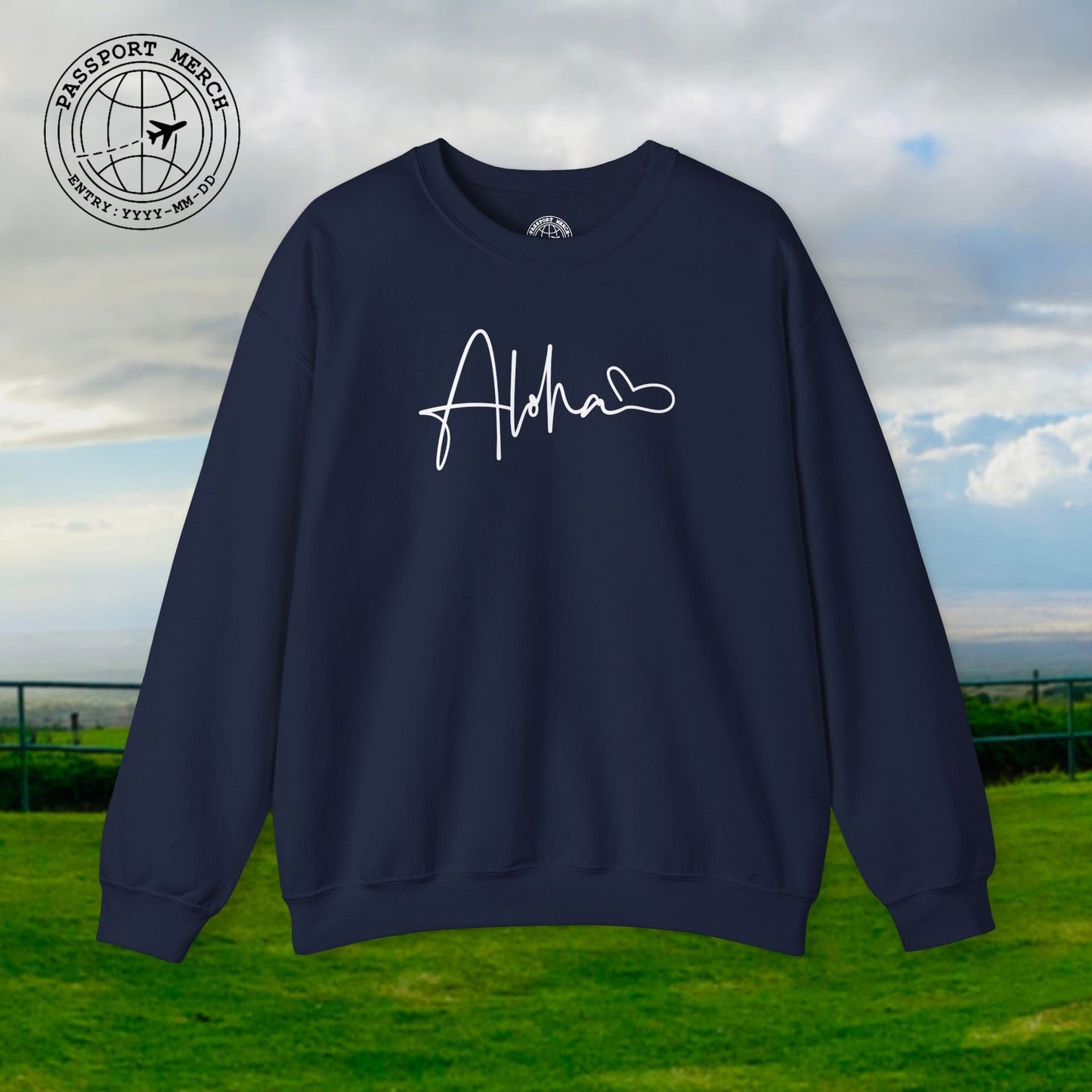 Aloha Heart Signature, Hawaii Crewneck