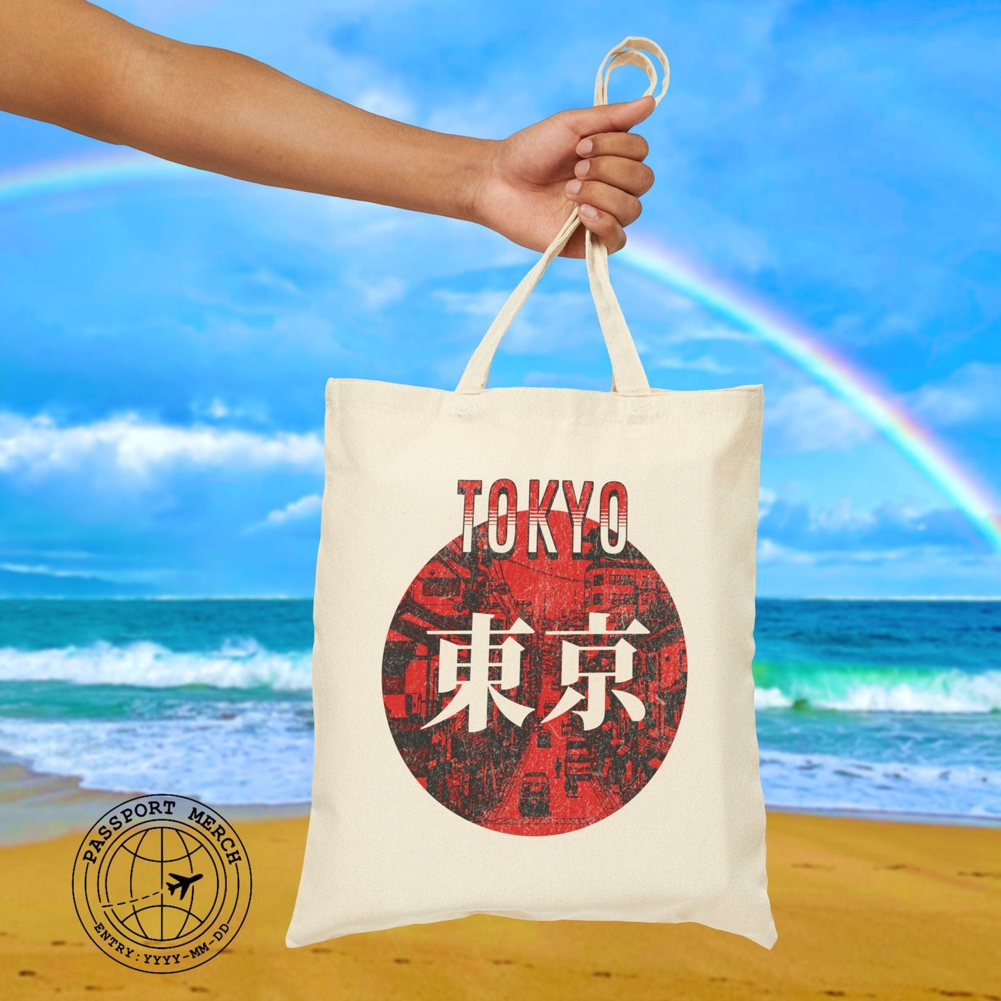 Vintage Streets of Tokyo Japan Tote Bag