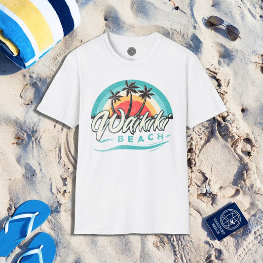 Waikiki Beach Retro Vibes Hawaii T-Shirt