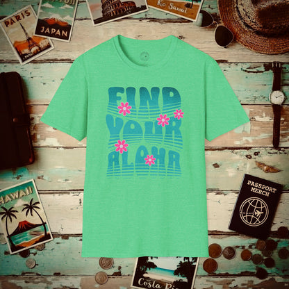 Retro Find Your Aloha, Hawaii T-Shirt