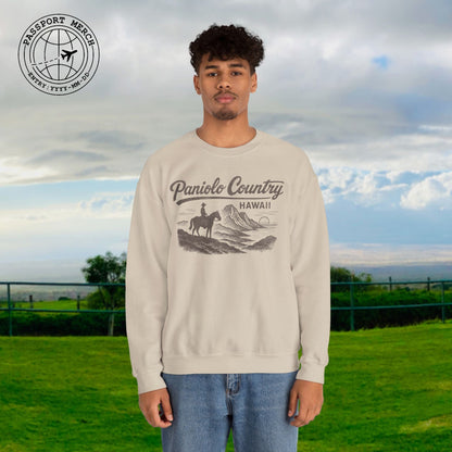 Paniolo Country Vintage Monochrome, Hawaii Crewneck