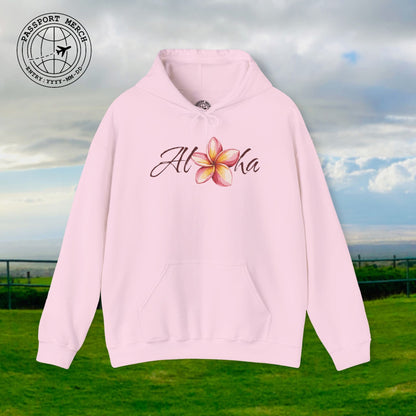 Aloha Watercolor Plumeria, Hawaii Hoodie