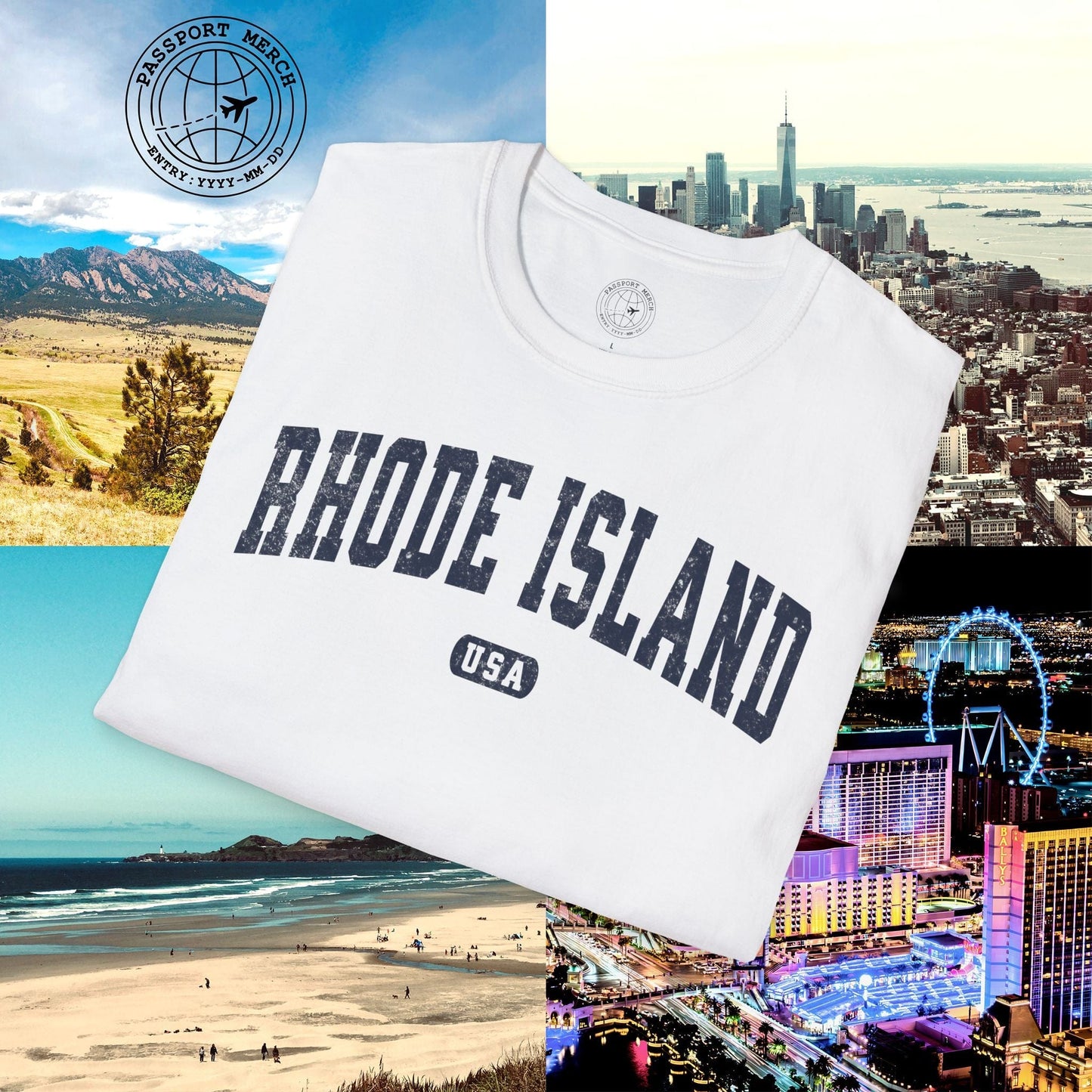 Classic Athletic, Rhode Island (50 States Edition) T-Shirt