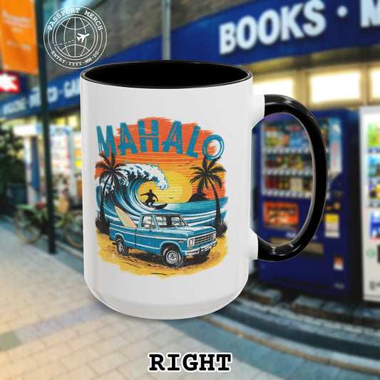 Retro Truck Hawaii Mahalo 15oz Mug