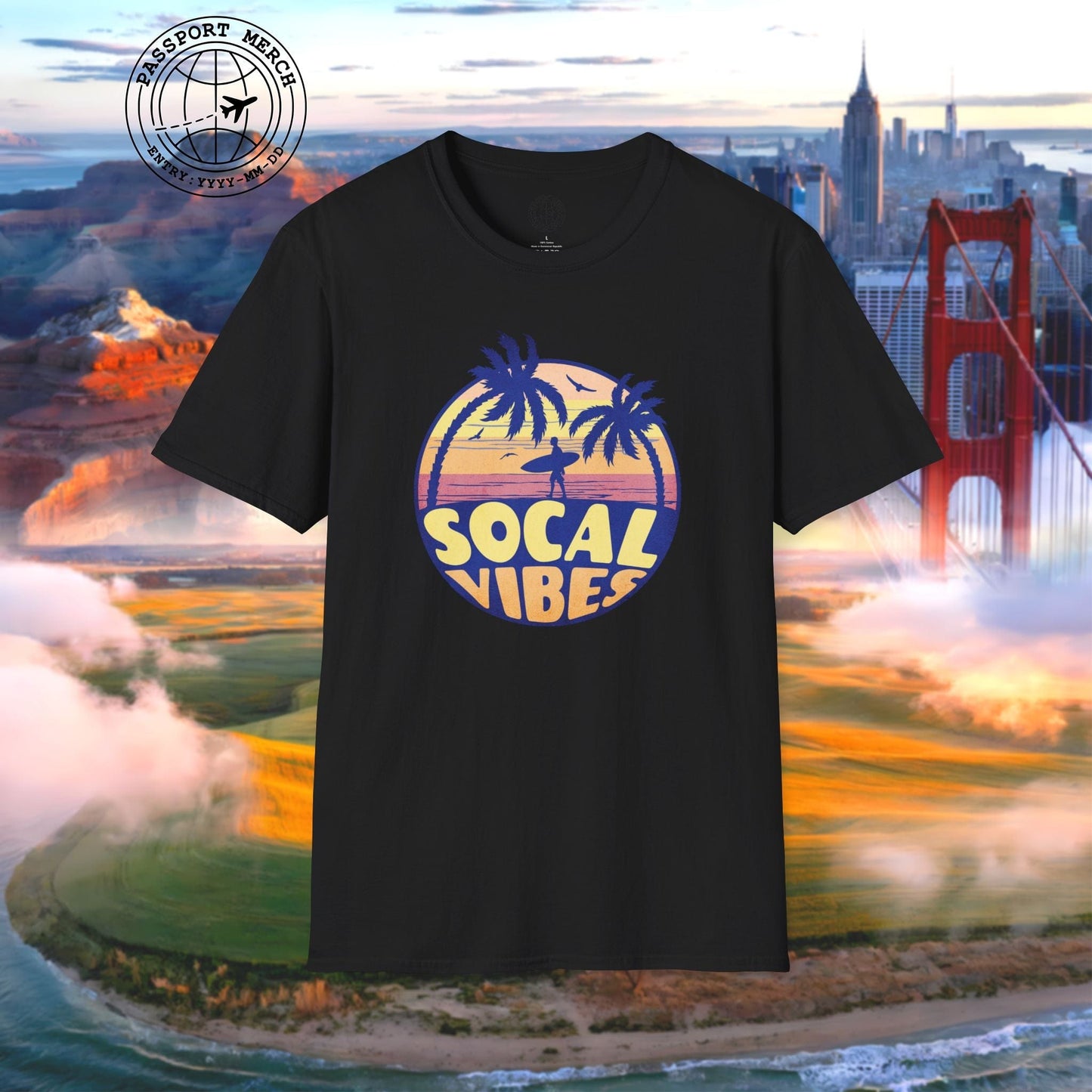 Retro SoCal Vibes, California T-Shirt