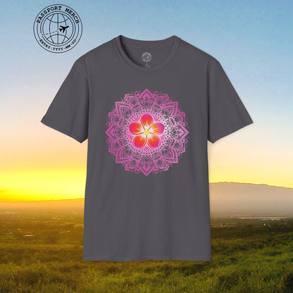 Hawaiian Plumeria Mandala T-Shirt