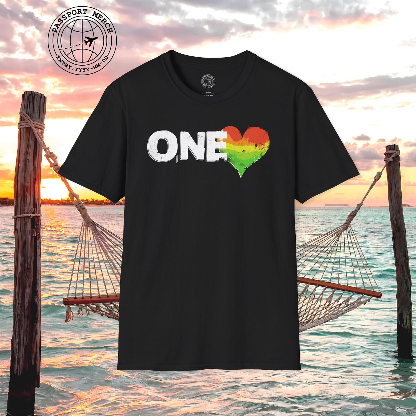 One Heart, Jamaican Reggae T-Shirt