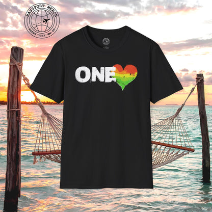 One Heart, Jamaican Reggae T-Shirt