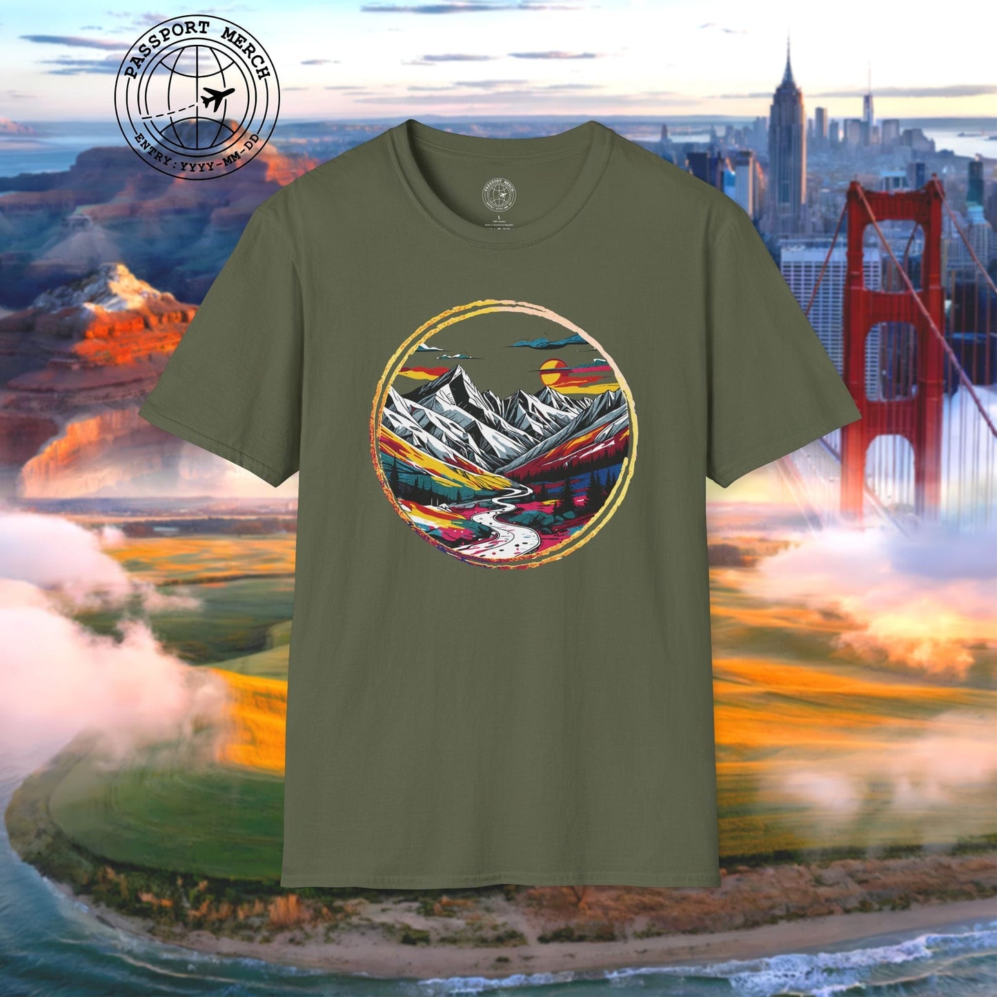 Modern Alpine Wanderlust, Colorado T-Shirt
