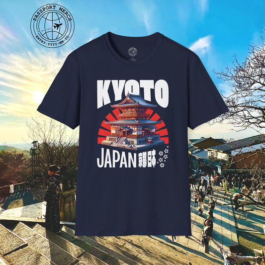 Wander Kyoto Japan Temple T-Shirt
