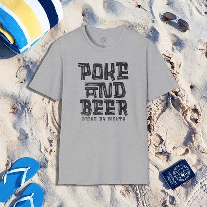 Poke and Beer, Hawaii T-Shirt