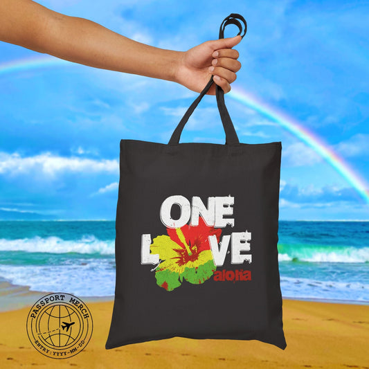 One Love, Aloha, Hawaii Tote Bag