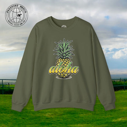 Maui Pineapple Aloha Hawaii Crewneck