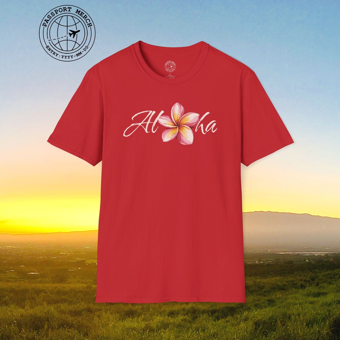 Aloha Watercolor Plumeria, Hawaii T-Shirt