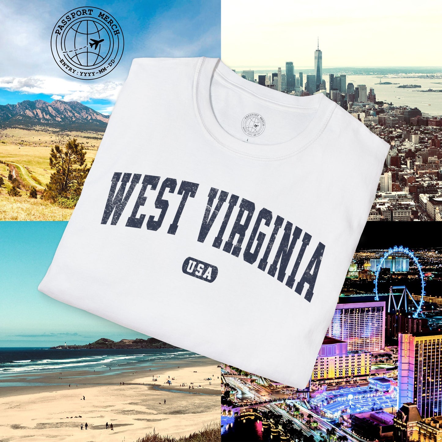 Classic Athletic, West Virginia (50 States Edition) T-Shirt