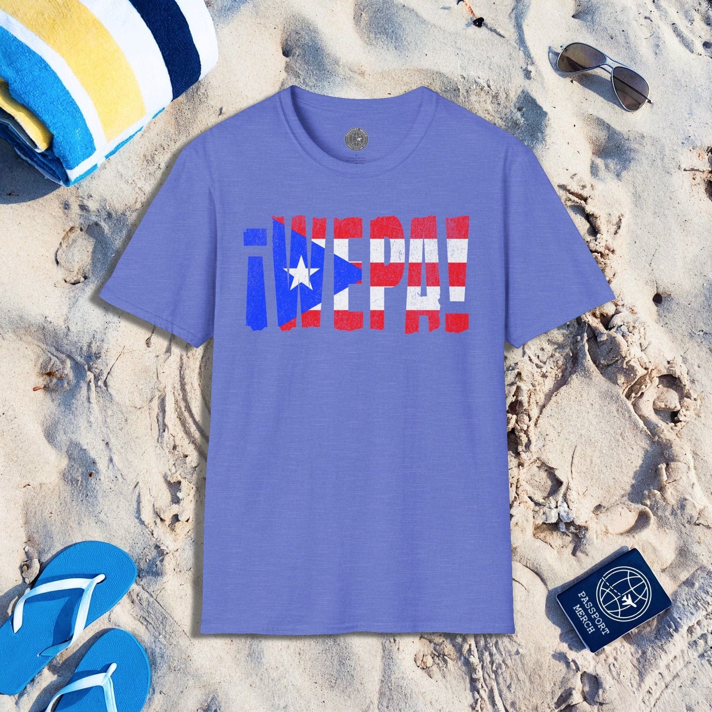 Wepa Puerto Rico Letter Flag T-Shirt