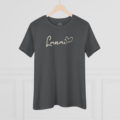 Heart Signature (Islands Edition), Lanai, Hawaii, Womens Fit T-Shirt