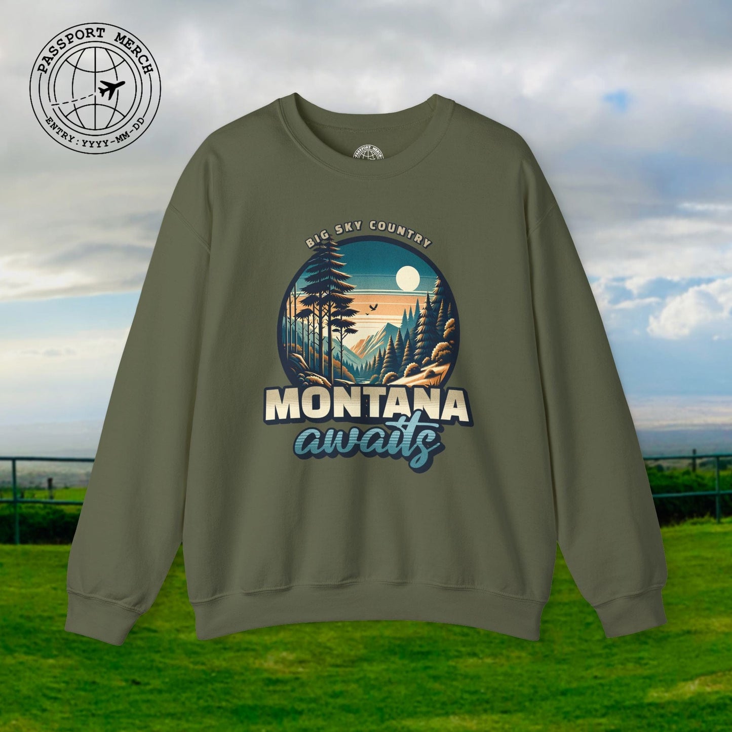 Big Sky Country Montana Crewneck
