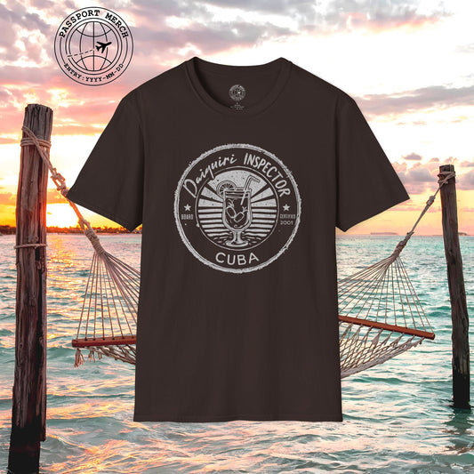 Board Certified Daiquiri Inspector, Cuba T-Shirt