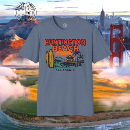 Huntington Beach, California - 80's Vintage T-Shirt