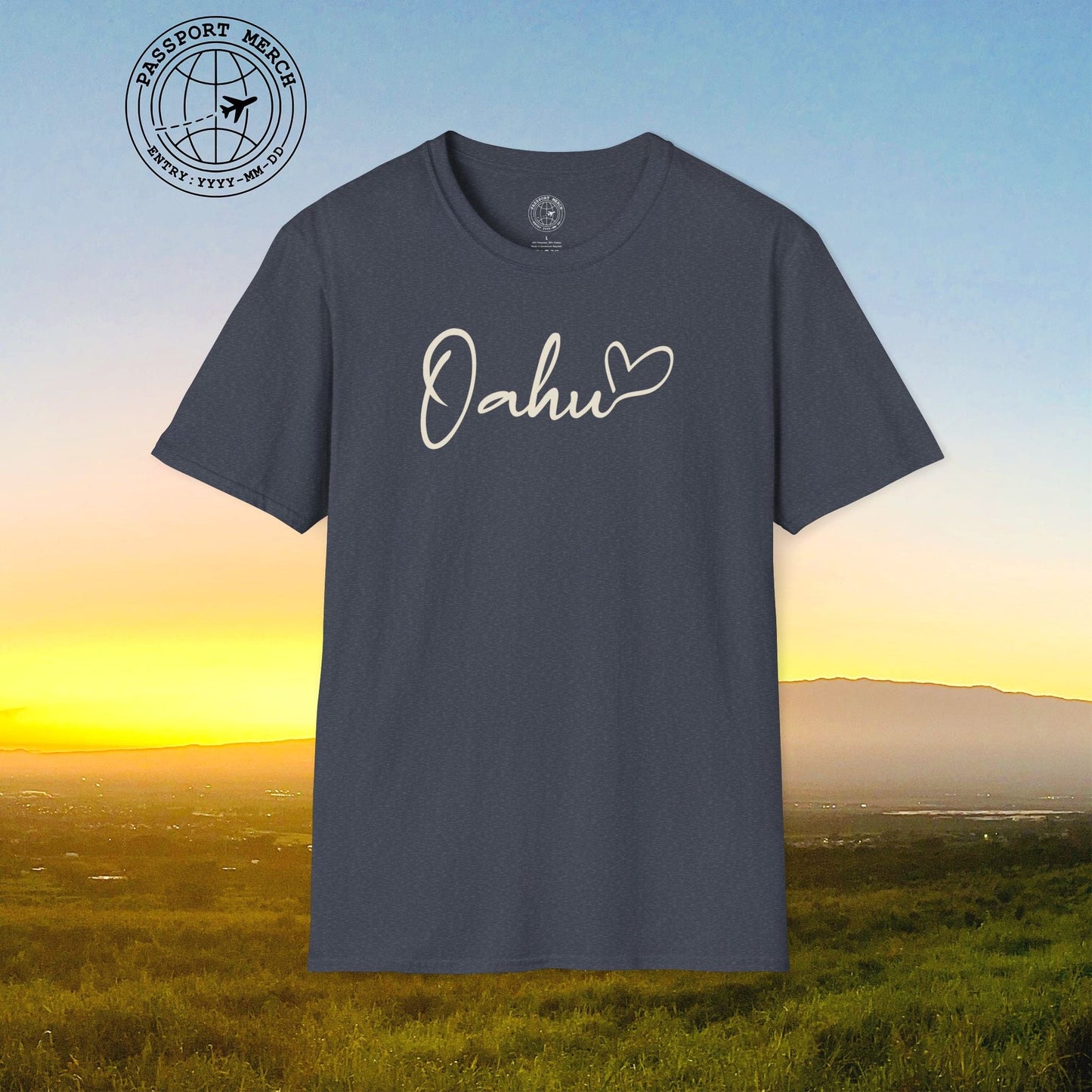 Heart Signature (Islands Edition), Oahu, Hawaii T-Shirt