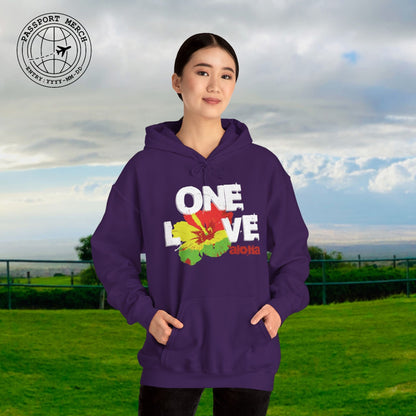 One Love, Aloha, Hawaii Hoodie