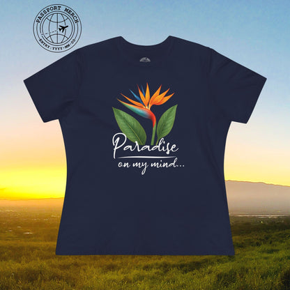 Paradise on My Mind, Hawaii, Womens Fit T-Shirt
