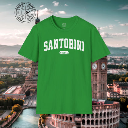 Classic Athletic (Bucket List Edition), Santorini, Greece T-Shirt
