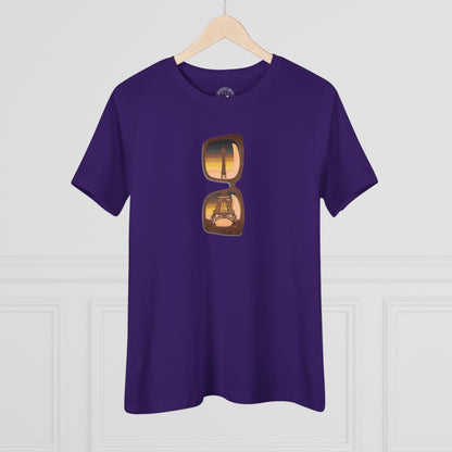 Reflections of the Eiffel Tower, Paris France, Womens Fit T-Shirt