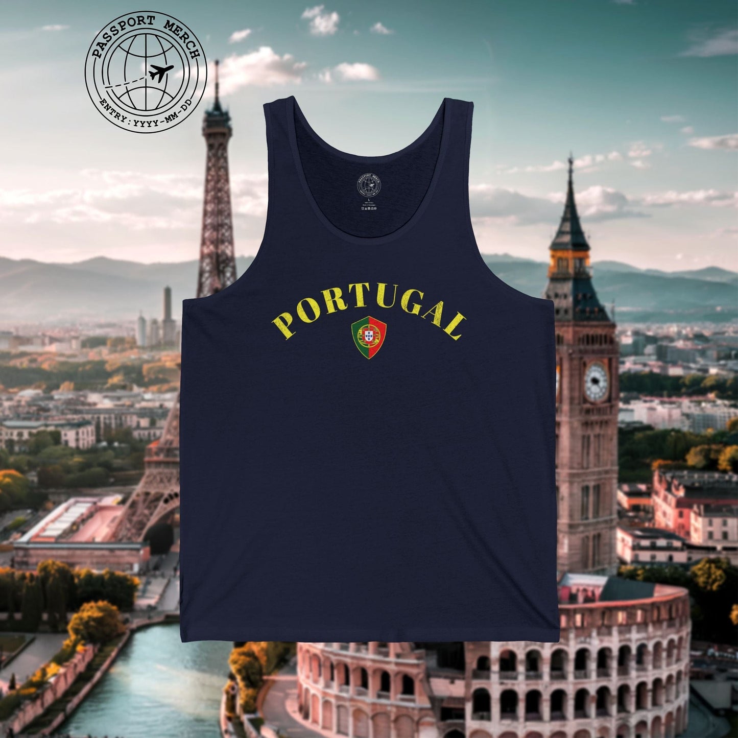Portugal Coat of Arms Flag Shield Tank Top