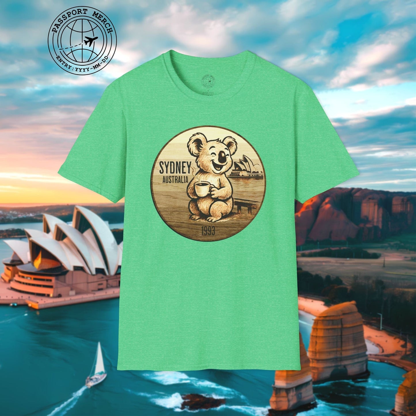 Vintage Koala & Coffee in Sydney, Australia T-Shirt