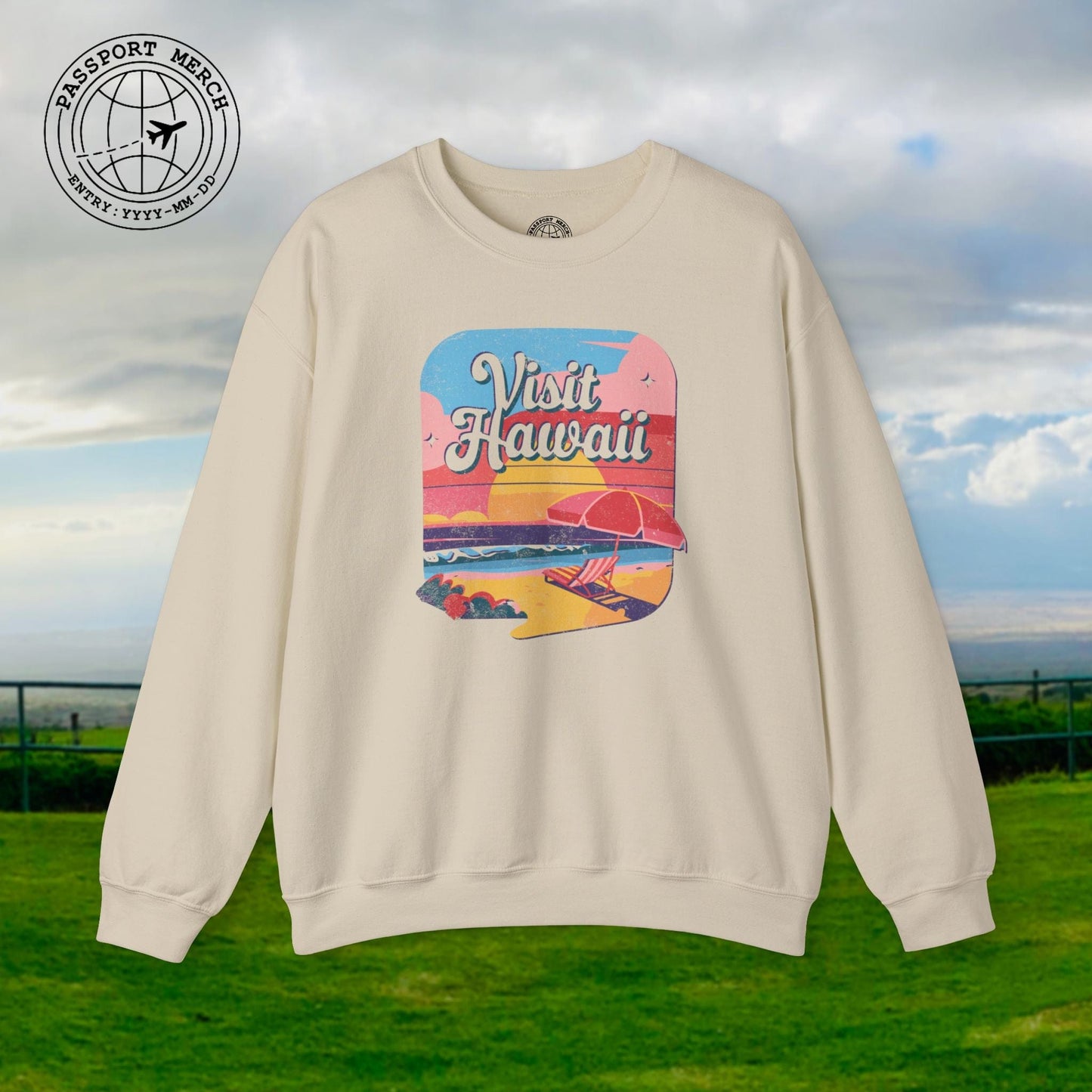 Retro Visit Hawaii Crewneck