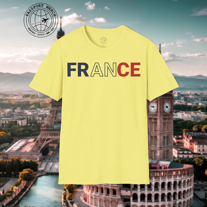 France Patriotism Letter Flag T-Shirt
