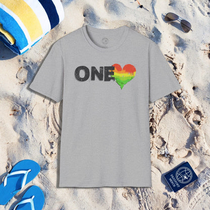 One Heart, Jamaican Reggae T-Shirt