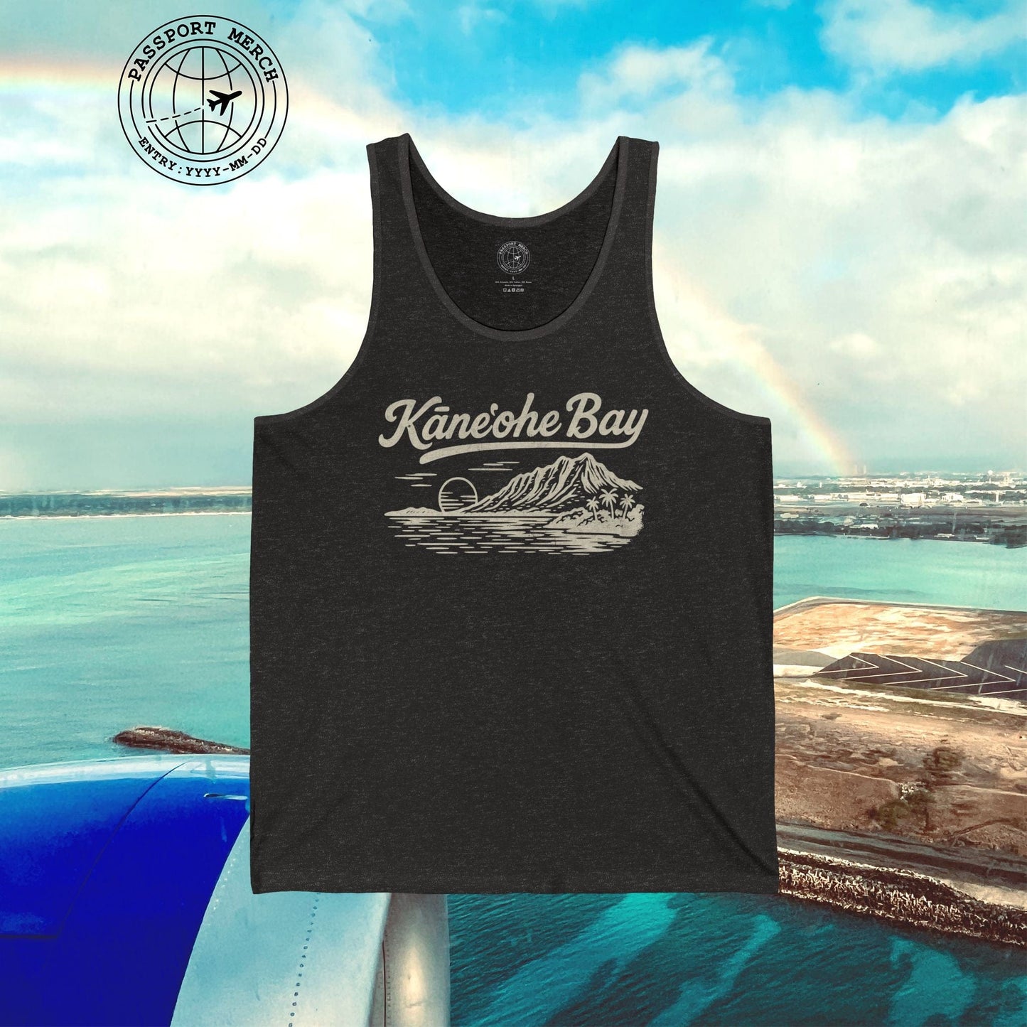 Kaneohe Bay Vintage Monochrome, Hawaii Tank Top