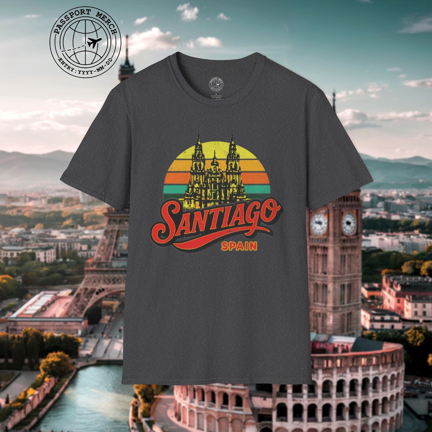 Santiago, Spain - 80's Vintage T-Shirt