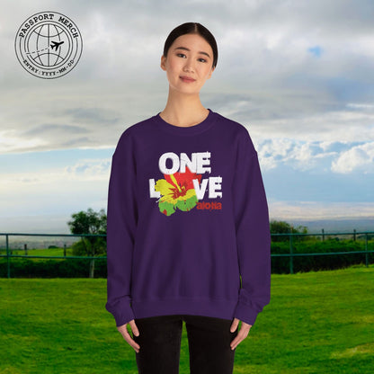 One Love, Aloha, Hawaii Crewneck