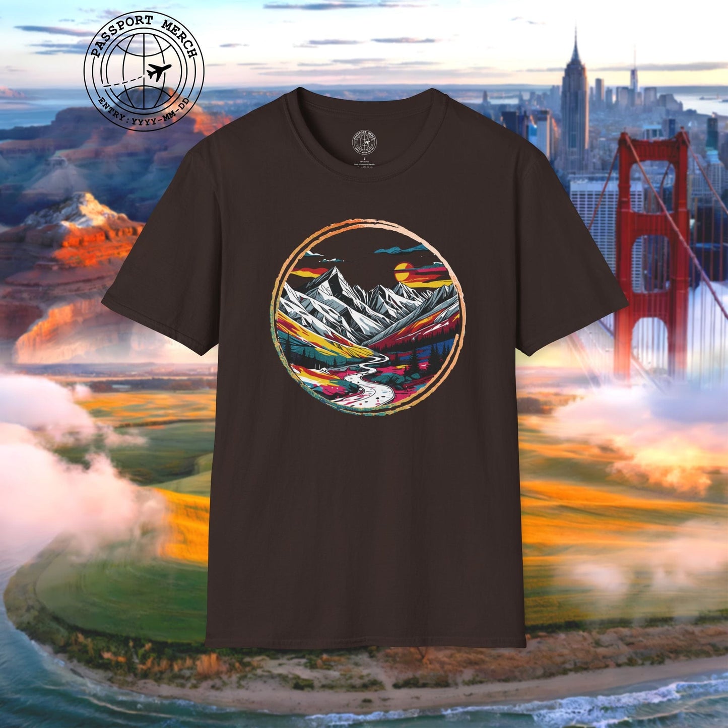 Modern Alpine Wanderlust, Colorado T-Shirt