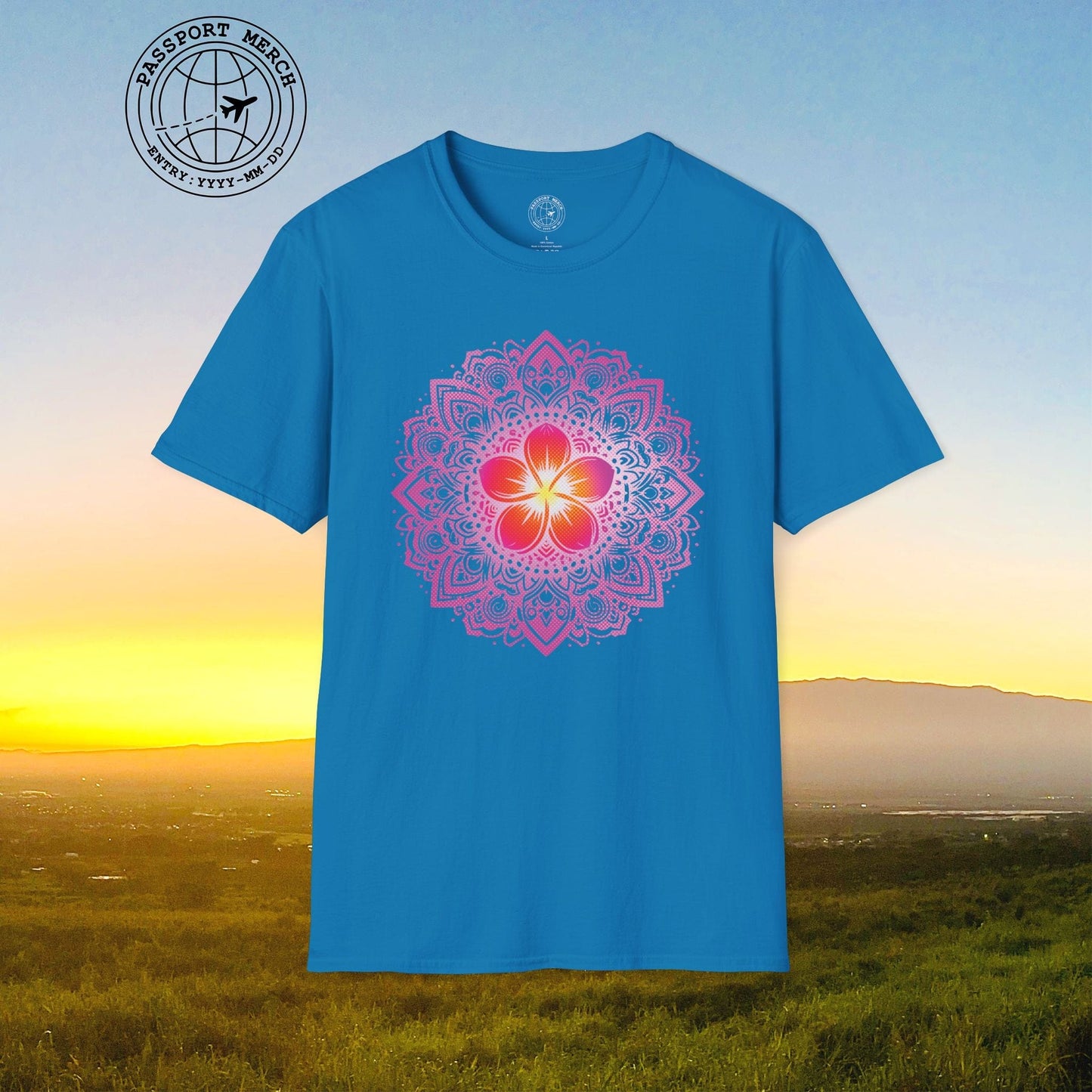 Hawaiian Plumeria Mandala T-Shirt