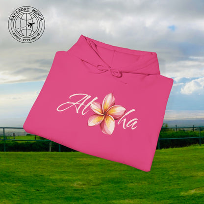 Aloha Watercolor Plumeria, Hawaii Hoodie